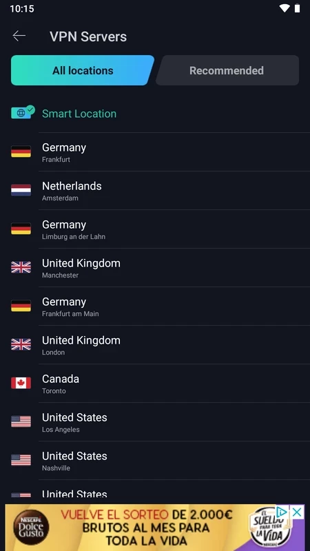 VPN Proxy Master — 스크린샷 1